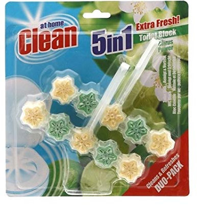 6er Pack - At Home Clean 5in1 Toilettenblock - Citrus Power - 2 x 45g