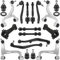Teilex Germany Querlenker Satz hinten für MERCEDES ML W163, 18-teilig, Legierter Stahl, Fahrzeuglenker, Control Arm