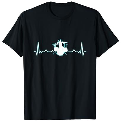 Schlagzeug Herzschlag T-Shirt