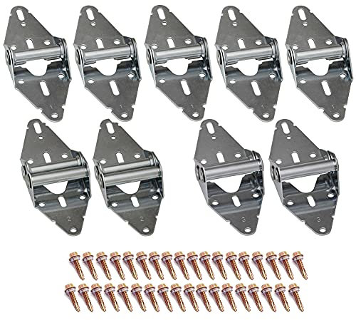 9 pezzi cerniere per ante garage porta con finitura zincata resistente alla corrosione residenziale/luce commerciale sostituzione cerniera