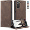 caseme Handyhülle für Samsung Galaxy S22 5G Hülle Premium Leder Klappbar Flip Case Magnet Kartenfach Standfunktion Tasche Schutzhülle für Samsung Galaxy S22 5G (6.1 Zoll) - Kaffee