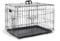 Furdreams 48-Inch Dog Cage Crate – Heavy Duty Black Metal Folding Crate with 2 Doors (Front & Side), Chew-Resistant Plastic Base Tray, and Carrier Handle – Ideal for Puppy Training (121 x 74 x 81cm)