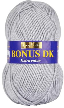Sirdar Hayfield Bonus DK Double Knitting Yarn, Platinum (559), 100g