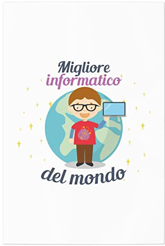 JUNIWORDS Poster, Migliore informatico del Mondo, 20 x 30 cm (1007139)