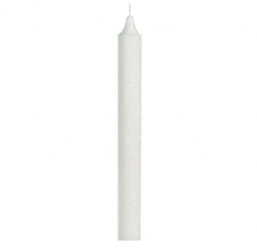 Eubiona Stabkerze 22x210 - Stearin weiß (Weiß, 24 Stück)