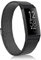 Niboow Armband Kompatibel mit Fitbit Charge 3/Charge 4, Edelstahl Einstellbar Ersatzband, Magnetversch Mesh Metall Uhrenarmband Armbänder Kompatibel mit Fitbit Charge 3/Charge 4 - Schwarz