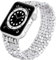 VISOOM Strap Compatible with Watch Strap 38mm/40mm/41mm 42mm/44mm/45mm Glitter Jewelry Beads Elastic Replacement iWatch Strap for Series 8/7/SE/6/5/4/3/2/1 Women,38/40/41mm Silver