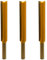 Rennie Tools - 3pcs 3/8 Cutting Diameter x 8mm Shank x 50mm Flute Extra Long TCT Tipped 2 Flute Straight Router Kitchen Worktop Cutter Bit. Compatible with Makita Bosch Trend Katsu Dewalt Router Etc