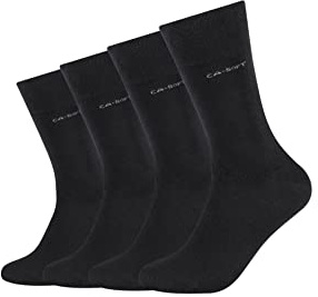 Camano Unisex Businesssocken Komfortbund Bequem Langlebig Baumwolle verstärkte Ferse 4er Pack