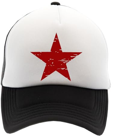 Generisch Roter Stern Herren Kappe Baseball Unisex Herren Damen Erwachsene Einstellbar Cap Unisex Men's Women's