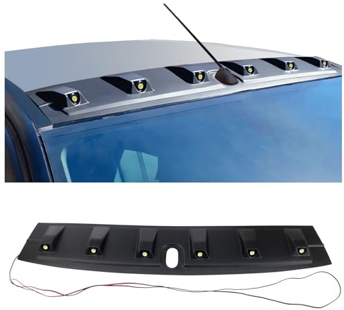 JHCHAN For Ford Ranger Wildtrak Accessories - Front Roof Spoiler Cover Trim