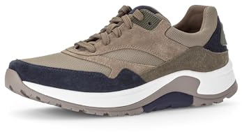 Pius Gabor Herren Sneaker Low,Halbschuhe,Wechselfußbett,zertifiziertes Leder,Turnschuhe,Laufschuhe,schnürer,Marine/Bosco Kombi,47 EU / 12 UK