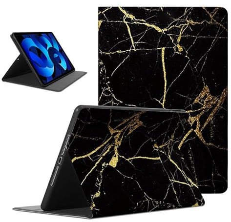 Foonary Funda para iPad Air 5th Generation(2022)/ iPad Air 4th Generation(2020) 10,9, Ultra Slim PU Cuero Flip Carcasa con Función Soporte Suave TPU Plegable Folio Antichoque Cover Case, Marmol