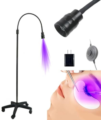 VducK Colla UV LED per extension Ciglia Fotopolimerizzante, UV Light per Colla per Ciglia UV Indurente, lampada UV di Bellezza Esistente per Extension Ciglia, UE/USA