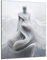 DARO Design - Wand-Bild 6mm HDF 40x30 cm Abstrakt weiße Gestalt - Wand-Deko Bilder Wohnzimmer