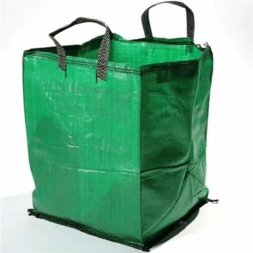 1x Heavy Duty Green Garden Waste Bags 120 Litre - 45cm x 45cm x 60cm- Green Garden Waste Sacks, Reusable