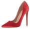 Zhabtuc Pumps Scarpe da Donna Eleganti e comode Scarpe da Donna Scarpe da Sposa Tacco a Spillo Alto, Tacco da 12 cm, Classico Materiale Esterno in Raso, Raso Rosso, 38.5 EU