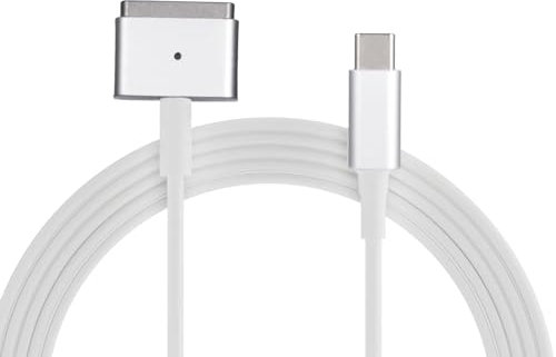 ORUZA USB C Magnetic Adapter, Type-C Magnetic Adapter for Magsafe 2 T-Tip Cable Cord 5.9FT PD 100W Power Fast Head Charger Compatible with MacBook Pro After 2012-2015