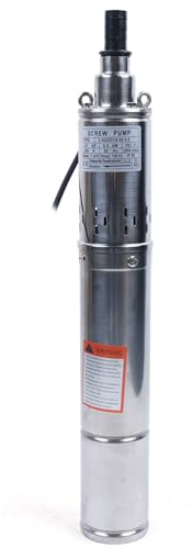 2000L/H Unterwasser-Tiefbrunnenpumpe Brunnenpumpe Edelstahl 500W Wasserpumpe 2850r/min für Grundwasser, Tauchpumpe Unterwasserpumpe Druck 9 bar