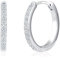 ALEXCRAFT Orecchini Donna Argento 925 Con Strass Orecchini Argento Cerchio E Brillanti Orecchini Cerchietti Piccoli Con Brillantini
