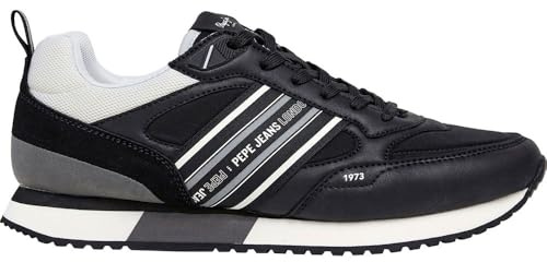 Pepe Jeans Dublin Halbschuhe aus Leder schwarz