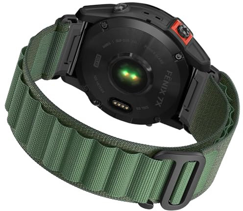 Osinaga Armband für Fenix 8 51mm/Fenix 7X Pro/Fenix 7X/Fenix 6X/Fenix 6X Pro/Fenix 5X/Fenix 5X Plus, 26mm Nylon QuickFit Sport Armband für Fenix 3/Fenix 3 HR/3 Sapphire/7X Sapphire Solar/D2 Delta PX