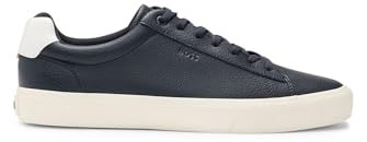 BOSS Aiden_tenn_grp, Scarpe da Tennis Uomo, Dark Blue, 44 EU