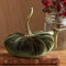 Zucca Halloween Decorazioni Autunnali Zucche di Velluto Artificial Decorazioni Autunnali per Ringraziamento Halloween Finta Zucchi Artificiali Decorazioni Festa Autunnali (Green, One Size)