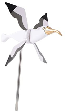 KONTONTY Décoration De Moulin À Vent De Mouette De Jardin Figurine De Mouette pour La Décoration Extérieure De Cour