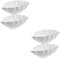 Amosfun 4 Pcs Leaves Ceramic Plate Sauce Container Porcelain Saucers Sauces Oval Serving Plates Sauce Seasoning Plate Kitchen Dishes Small Dipping Bowls Leaf Shaped Plates Ceramics White