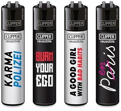 Clipper Feuerzeug 4er Set - FFX Collection (FFX Mix Slogan #1)