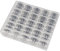vhbw Aufbewahrungs-Box kompatibel mit Pfaff Hobby 260S, 260C, 211, 4260, 521, 4250, 4240 Nähmaschinen-Spulen - inkl. Unterfaden-Spulen, Metall