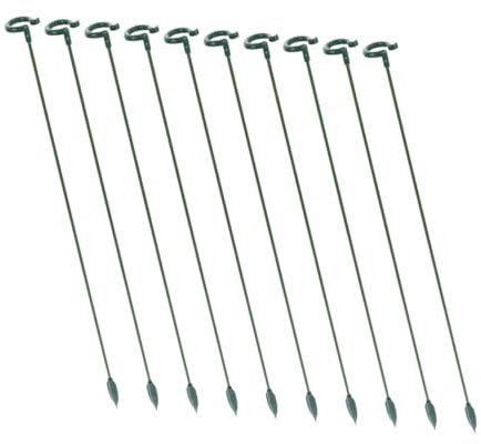 Kisangel 10 Stück Pflanzenstützen Für Kletterpflanzen Und Topfpflanzen 48cm Abs Rankhilfe Für Garten Und Terrasse Wiederverwendbarer Pflanzenständer Für Orchideen Und Zimmerpflanzen