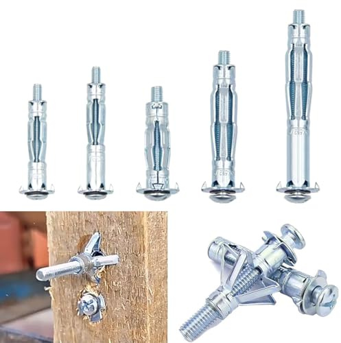 10pcs Hollow Wall Anchor, Hollow Door Fixings Plasterboard Fixings | Corefix Dot and Dab Wall Fixings, Heavy Duty Screws Assortment,Plugs for Plasterboard