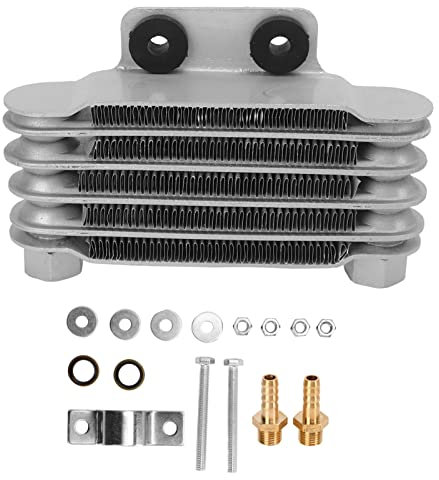 Kit de refroidisseur d'huile de moto, radiateur de refroidisseur d'huile moteur en aluminium haute performance avec adaptateurs pour 50 250 VTT de vélo en leté