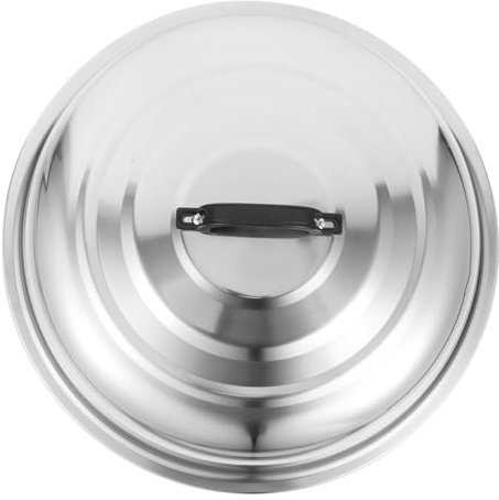 VINTORKY Tapa De Olla De Acero Inoxidable Cubierta Gruesa y Resistente Para Cocina Con Diseño Ergonómico y Mango Robusto Compatible Con Sartenes y Cazuelas Variadas