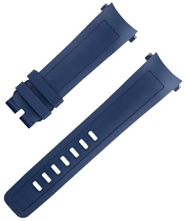 BDDCYWY Für die Familie Fluorgummi-Uhrband 2 Stile gebogen Ende 22 mm Schnellverschluss Uhr Ursprung China
