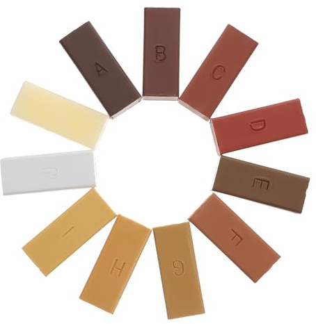 WEKAMOS Hartwachs Reparaturset Farben Laminat Kratzer Entferner Holz Boden Füller Laminat Reparatur Kit für Parkett Möbel Türen Möbel Kratzer Reparatur