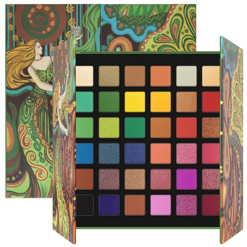 BUTBU Ombretti, Professional Makeup Palette Ombretti Ad Alta Pigmentazione, 36 Colori Neutri Sfumabili, con Finish Matte, Shimmer e Glitterati per Look Soft Glam, Ombretti Occhi Nude