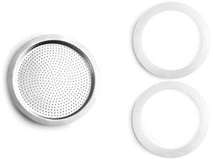 IBILI - Set di 2 guarnizioni in silicone e filtro per caffettiere Baia ed Elba da 12 tazze