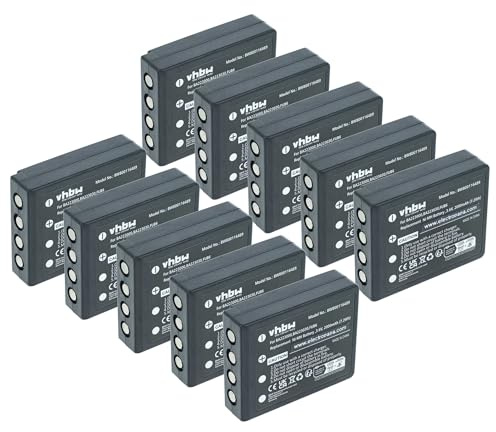 vhbw 10x Akku Ersatz für HBC FUB6, PM461523 für Fernbedienung Remote Control (2000 mAh, 3,6 V, NiMH)