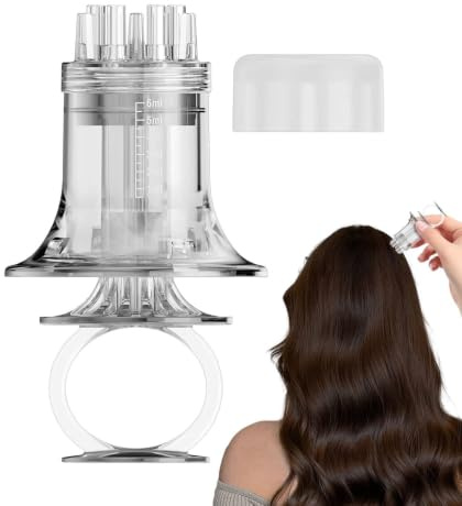 Kopfhaut-Haaröl-Auftragswerkzeug Transparenter Massage-Dosierer | Haaröl-Spender Geeignet für Männer und Frauen, Erwachsene Personen, Zu Hause, Auf Reisen, Im Appartement, Im Urlaub