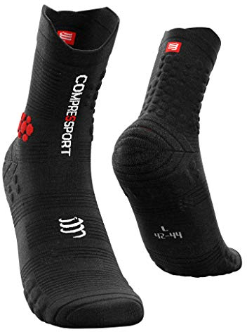 Compressport PRO Racing Socks v3.0 Trail, Calzini da Gara Unisex-Adulto, Nero, 35-38