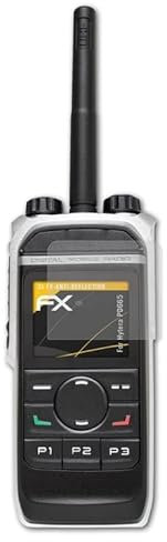 atFoliX Panzerfolie kompatibel mit Hytera PD665 Schutzfolie, entspiegelnde und stoßdämpfende FX Folie (3X)