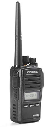 Kombix RL-120U Professioneller UHF-Transceiver (400-470 MHz, UKW-Radio-Empfänger, 256 Kanäle, IP67) schwarz