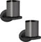 HomeMount Wall Mount for Sonos One - Secure Speaker Bracket, Space-Saving Fixed Wall Shelf, Non-Adjustable Holder with Wire Management, Compatible with Sonos One and One SL (Black-2P)
