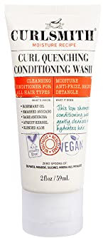 Curlsmith Curl Quenching Conditioning Wash - Co-Wash Cleanser, Sulfatfreier Co-Wash, Für alle Lockentypen, Vegan und tierversuchsfrei (3 oz)