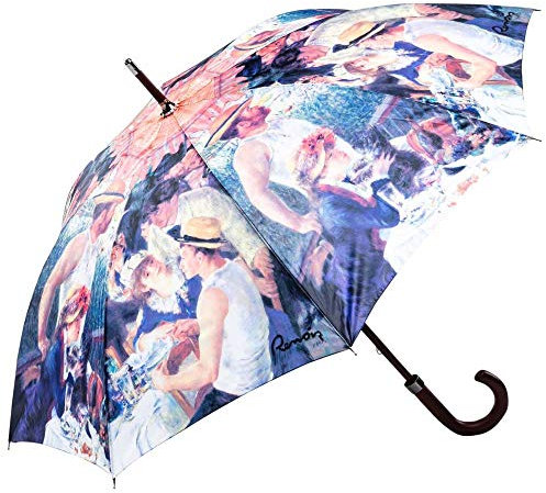 LUCKYWEATHER NOT JUST ANY OTHER DAY Hochwertiger Regenschirm Damen/Regenschirm Herren Motiv Renoir FRÜHSTÜCK DER RUDERER. Dieser Schirm ist der ideale Begleiter für alle Kunstbegeisterten!