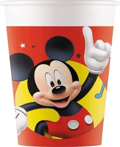 Procos FSC® Mix 93473 Lot de 8 gobelets jetables en papier pour fête d'anniversaire d'enfant Capacité maximale 200 ml