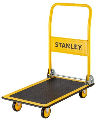 Stanley Plattformwagen - Tragfähigkeit Max. 150KG - Faltbarer Plattformwagen - 73,5 x 47 x 83 cm - Gelb/Schwarz